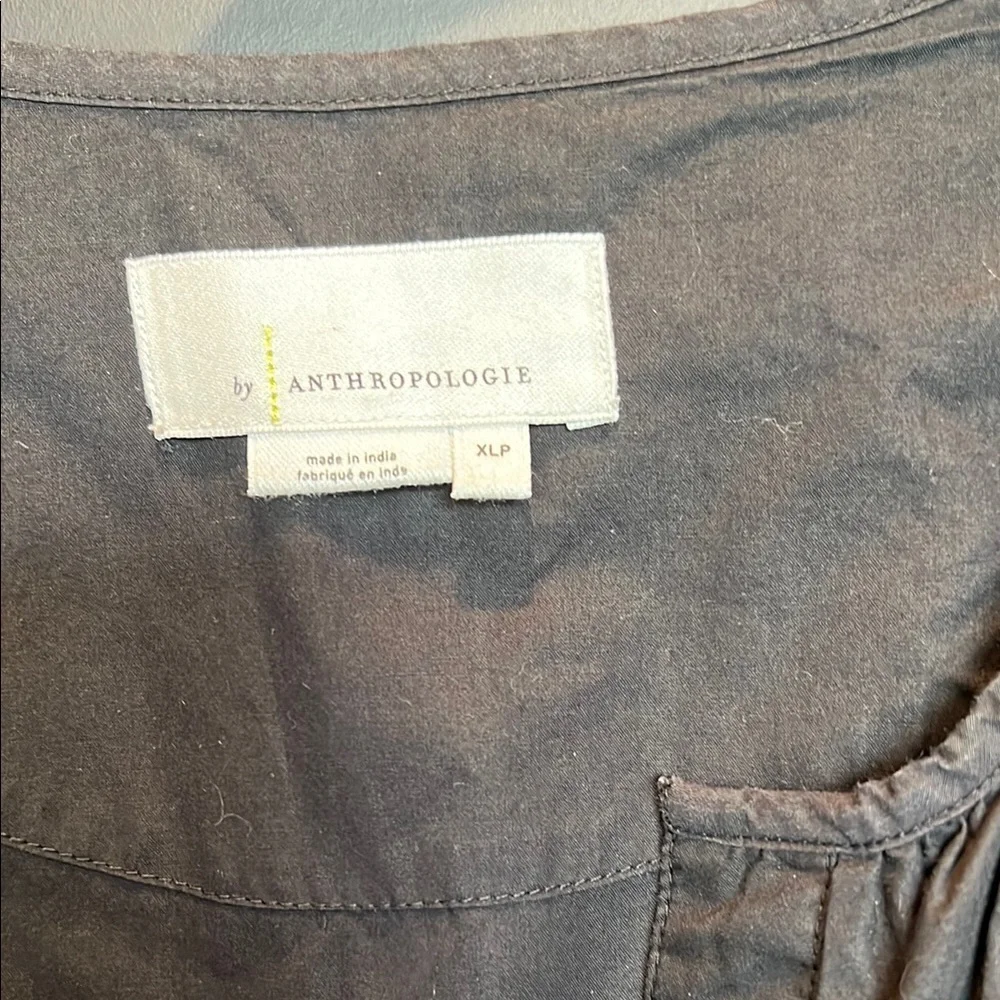 Anthropologie Maeve Somerset Black Ruffled Tiered Maxi Dress - Picture 2 of 3